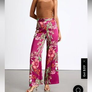 Lulu's Thriving Vibes Wide-Leg Pants XS RED not PINK